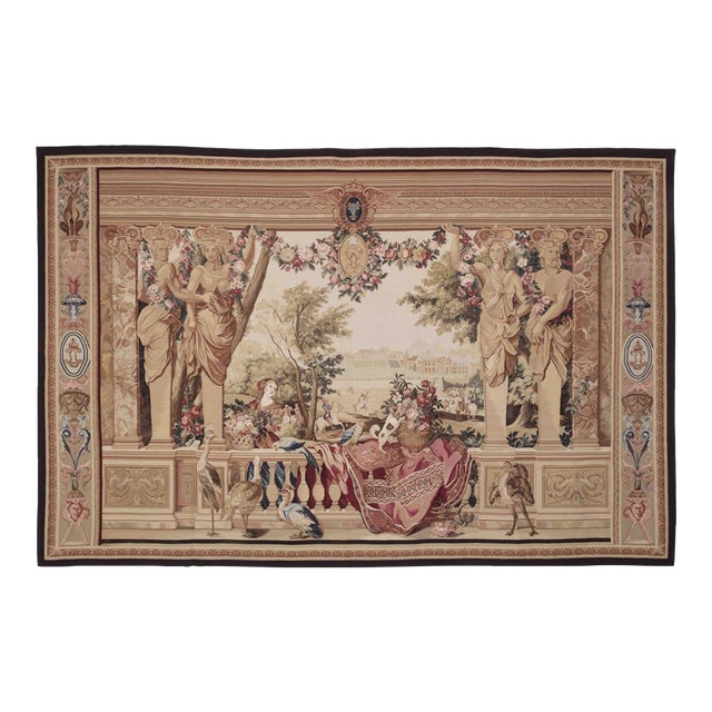 Statuesque Hunt Handwoven Tapestry - 196 X 300 Cm (6'4" X 9'8") - Requires Rod Size 6 For Sale