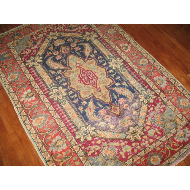 Early 20th Century Turkish Kula Carpet - 4'3" x 6'4" For Sale - Image 4 of 6
