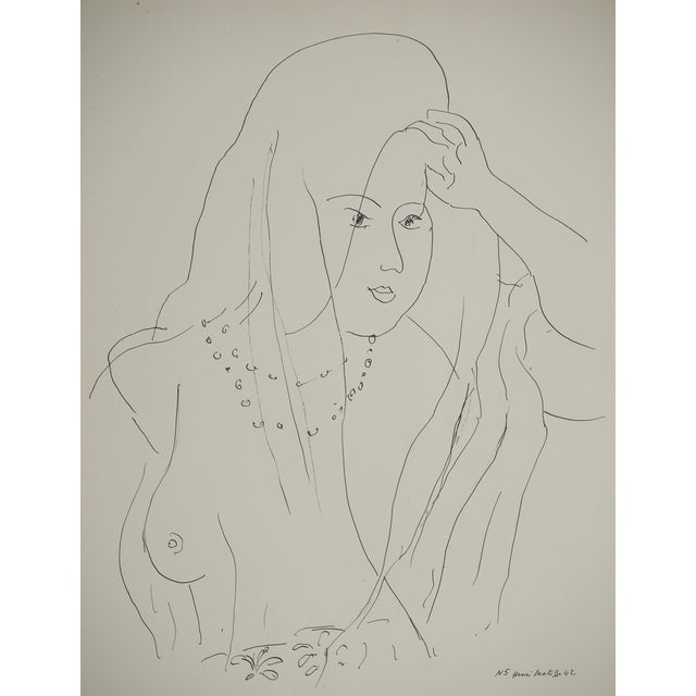 Henri Matisse, Nude with Pearls and Veil, Signed Lithograph For Sale