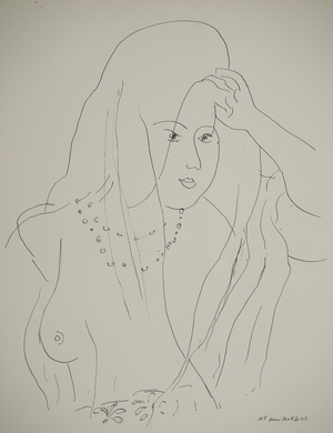Henri Matisse, Nude with Pearls and Veil, Signed Lithograph