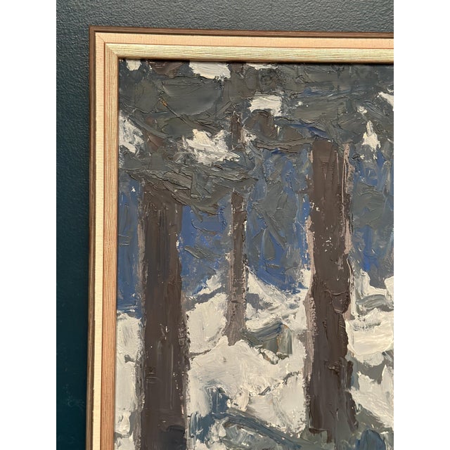Svän Grandin, Three Trees, 1960s, Oil on Panel, Framed For Sale - Image 10 of 16