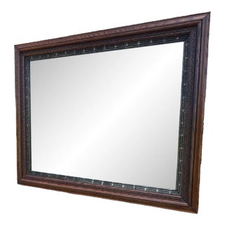 Victorian Style Oak Wall Mirror, 1920 For Sale