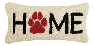 Home Paw Hook Pillow, 9" x 18"