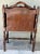 Traditional Vintage Mid 1900s Tall Mahogany Wood Magazine/Newspaper Rack/Stand With Turned Spindle Legs For Sale - Image 3 of 8