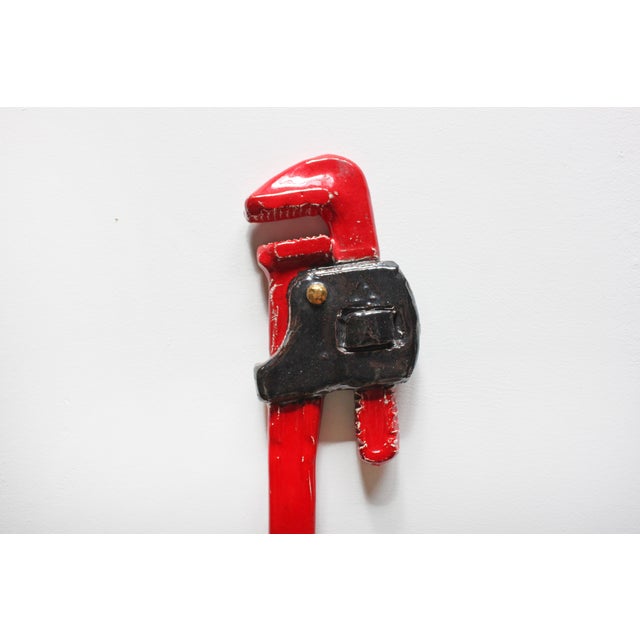 Life sized glazed ceramic wrench by master ceramicist Ray Gross. From a series of tools and parts created in the late...