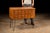 Mid-century Danish card catalog. This piece features twelve catalog drawers of uniform size, each with a steel interior...
