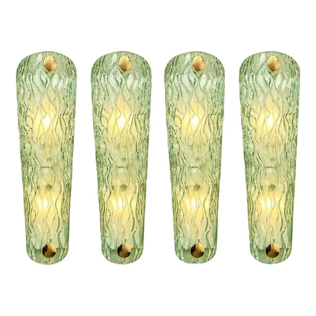 Green Green Murano Glass Wall Sconces by Simoeng, Set of 4 For Sale - Image 8 of 8