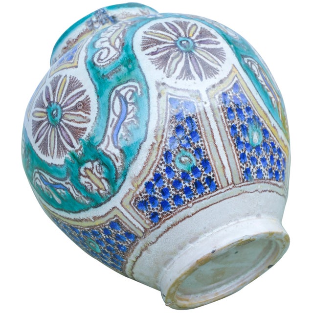 Antique Andalusian-Patterned Vase For Sale - Image 9 of 10