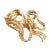 1990s Vintage Tiffany & Co. 18k Yellow Gold Large Ribbon Bow Pin Brooch For Sale - Image 5 of 10