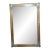 Period French Art Nouveau Brass Beveled Mirror For Sale