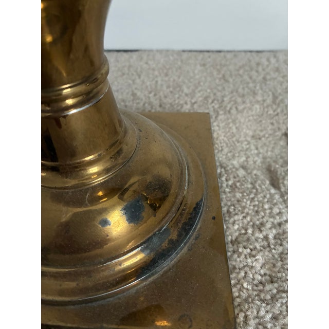 Stiffel 1940s Stiffel Brass Lamps - a Pair For Sale - Image 4 of 4