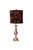 Red Flower Table Lamp For Sale - Image 3 of 3