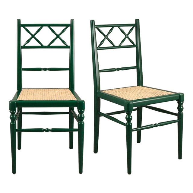 Forest Chiara Dining Chairs by Ceraudo, Set of 2 For Sale