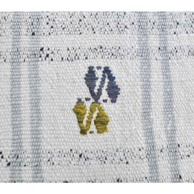 Turkish Handmade Wool Kilim Rug For Sale - Image 6 of 8
