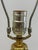 Pair of Vintage Brass Neoclassical Fluted Column Table Lamps For Sale - Image 4 of 10