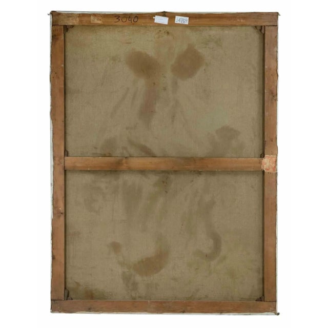 Modern Antonio Feltrinelli, Female Portrait, Original Painting on Canvas, 1931 For Sale - Image 3 of 5