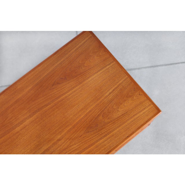 1960s Danish Modern Floating Top Teak Desk by g.v. Møbler For Sale - Image 12 of 12