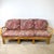 Contemporary Vintage Palm Beach Style Rattan Sofa With Architectural Lattice Back For Sale - Image 3 of 18