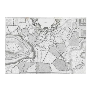 Antique Fortification Engraving