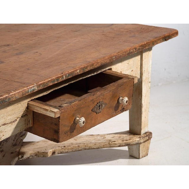 White Low Side Table, 1920s For Sale - Image 12 of 16