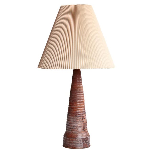 Large Art Nouveau Ceramic Table Lamp by Hans Peter Knudsen, Denmark ...