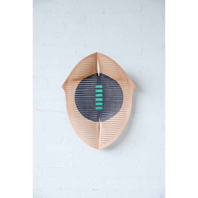 Unique exo organic wood wall sculpture by martens & visser. Dimensions: d 8 x w 40 x h 60 cm. Materials: wood and linseed...