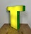Vintage Illuminated Letter T in Yellow, 1970s For Sale - Image 13 of 14