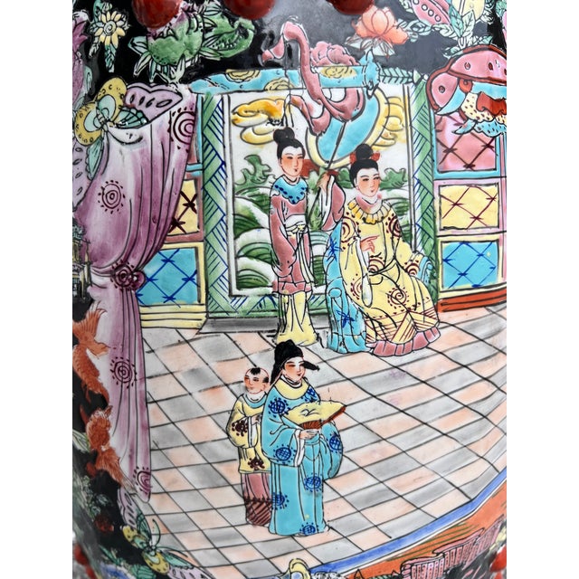 Mid-20th Century Chinese Export Hand-Painted Garden Stool For Sale - Image 9 of 9