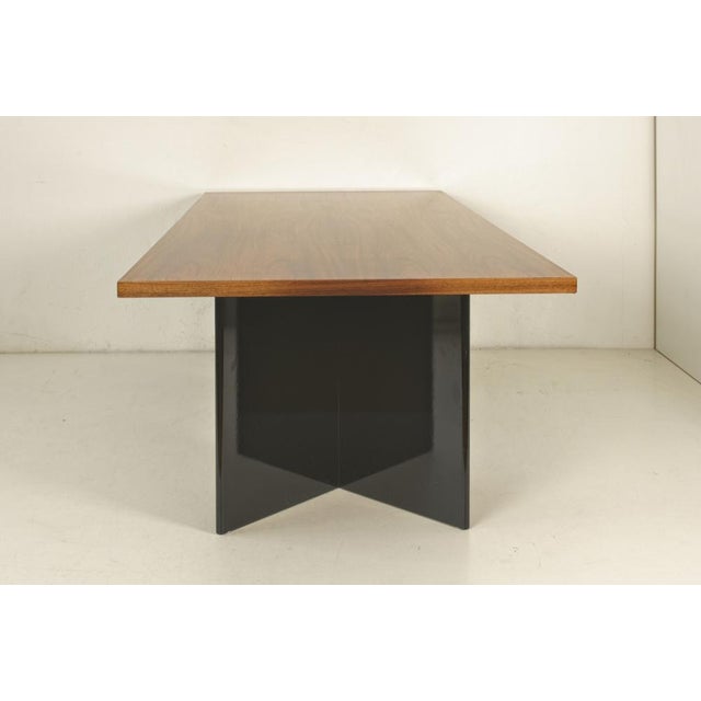 1980s Large Dining Table in Walnut, Germany, 1980s For Sale - Image 5 of 16