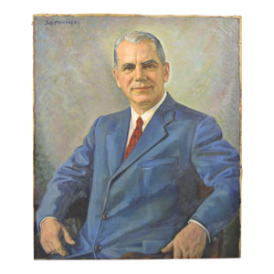 Joseph Margulies Portrait Painting Signed