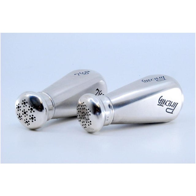 Silver Salt and Pepper Shakers in Silver, Set of 2 For Sale - Image 8 of 11