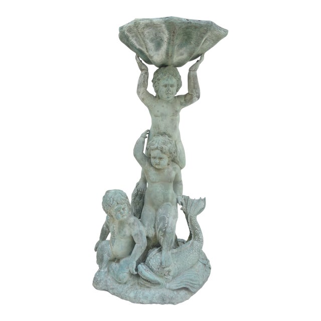 Vintage Bronze Italian Fountain For Sale