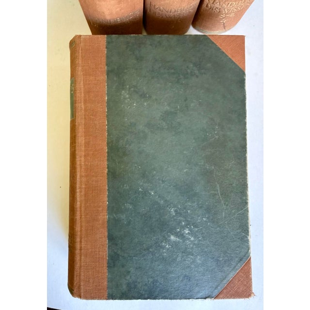 Terra Cotta 1926 German Brockhaus Handbuch Des Wissens Encyclopedia Books, Complete Set of 4 For Sale - Image 8 of 14