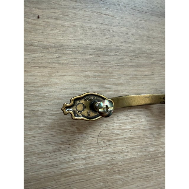 Brass Vintage Amerock Carriage House 735-1 Solid Brass Cabinet Pulls – Set of 16 For Sale - Image 8 of 12