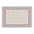 Handmade Cotton Vegetable Dyed Rug, White, Sky Blue and Terracotta Star Dhurrie-5'x7' For Sale