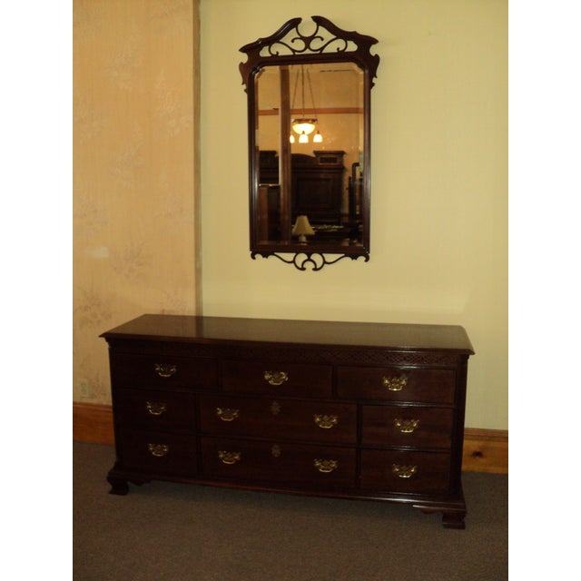 Ethan Allen Knob Creek Collection Chippendale Style Cherry Dresser