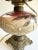 Early 20th Century Hand Painted Floral Gone With The Wind Oil Lamp Converted, w/ Nightlight For Sale In Cleveland - Image 6 of 18