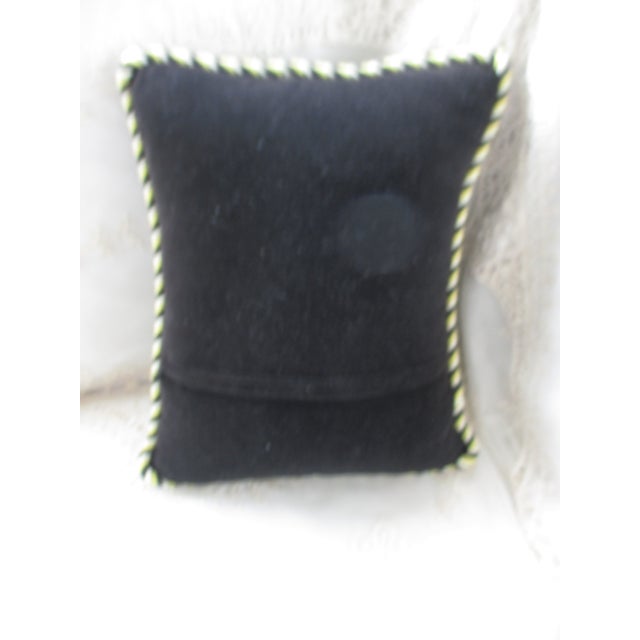 Figurative Vintage Needlepoint Christmas Pillow With Ornate Frog Design 16 X 13 For Sale - Image 3 of 7