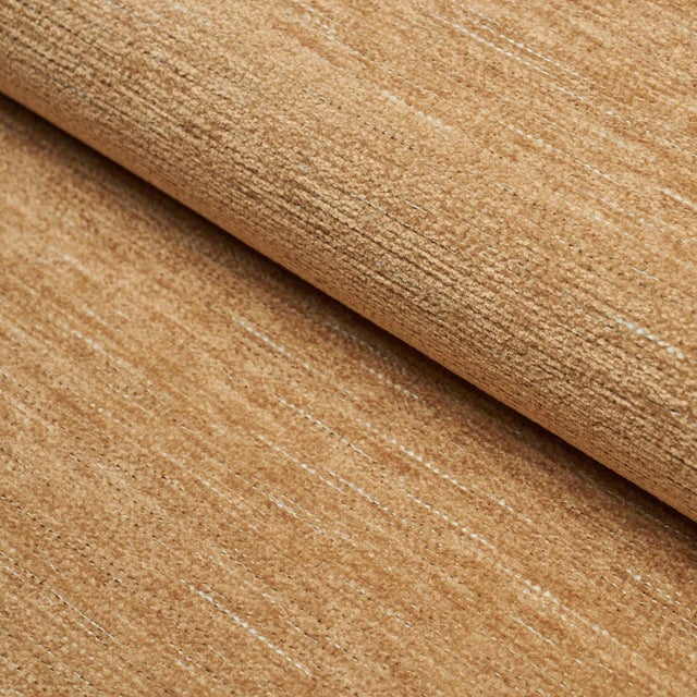 Schumacher Schumacher Corbin Performance Chenille Fabric In Burnt Orange For Sale - Image 4 of 4