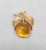 Napier Vintage Signed Napier Goldtone Yellow Peach Brooch For Sale - Image 4 of 9
