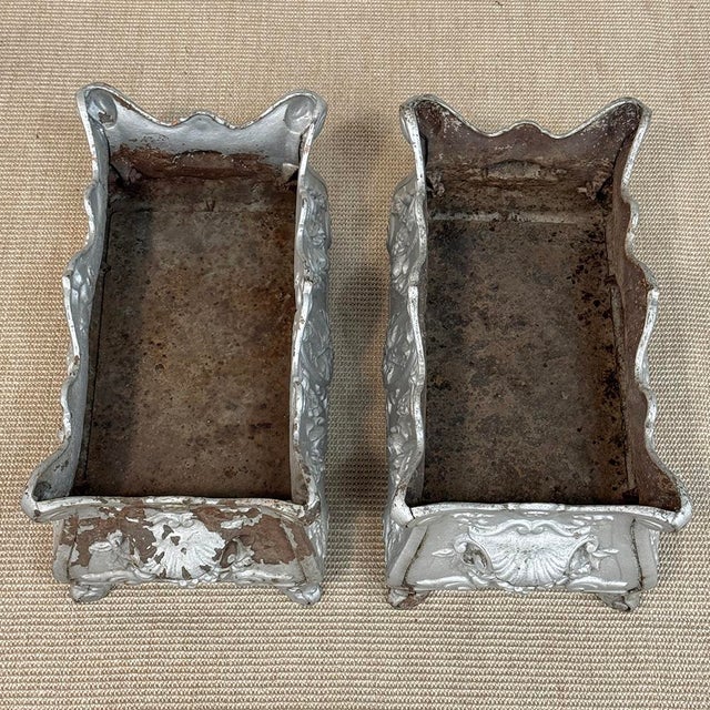 Pair Antique French Louis XIV Style Cast Iron Jardinières For Sale - Image 16 of 17