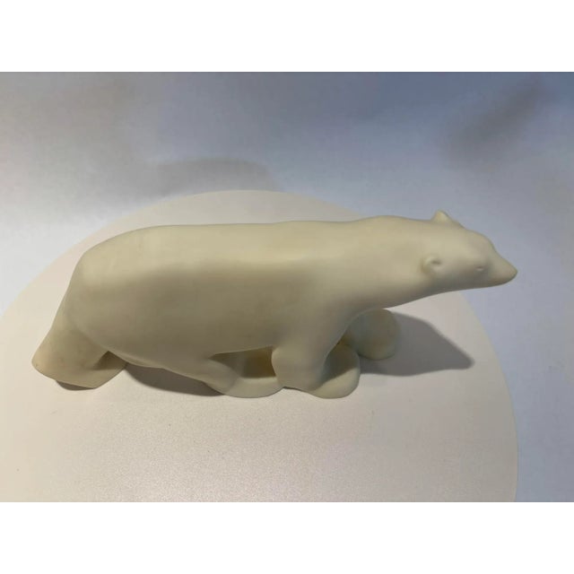 Art Deco Style Polar Bear Sculpture After François Pompon, MoMA Edition, circa 1984 A refined cast resin sculpture...