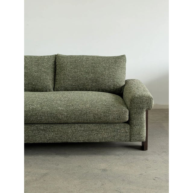 2020s Scarpa Sofa in Green Tweed For Sale - Image 5 of 10