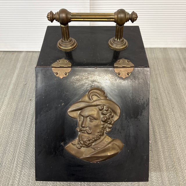 Late 19th Century Antique Victorian Coal Scuttle or Hod For Sale - Image 5 of 12