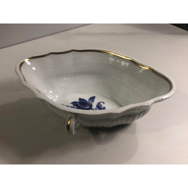 1940s Italian Richard Ginori Blue and White Savona Sauce Boat For Sale - Image 6 of 10