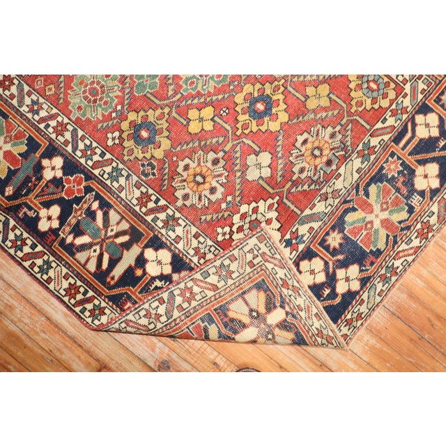 19th Century Antique Caucasian Shirvan Rug, 3'7'' X 4'9'' For Sale In New York - Image 6 of 10