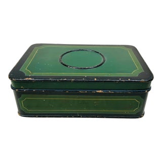 Antique 19th Century Painted Wood French Box For Sale
