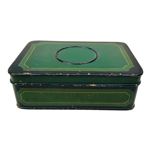 Antique 19th Century Painted Wood French Box For Sale