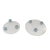 Glass Vintage Postmodern Pedestal Glass Candle Stands Risers With Tripod Iridescent Orb Bases- Set of 2 For Sale - Image 7 of 7