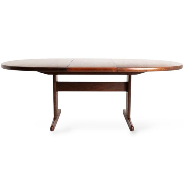 1980s Mid-Century Modern Danish Rosewood Extending Dining Table by Skovby, 1980s For Sale - Image 5 of 10